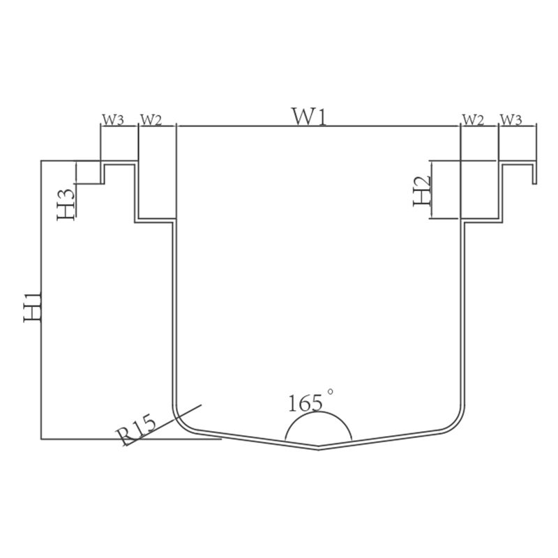 Dealbhan drèana trench cumadh V
